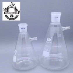 Vacuüm Erlenmeyer 2 Liter glas